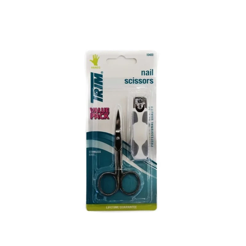 Trim Nail Scissors Precision Cutting Tool for Home and Travel Use for Well Groomed Nails - Trim