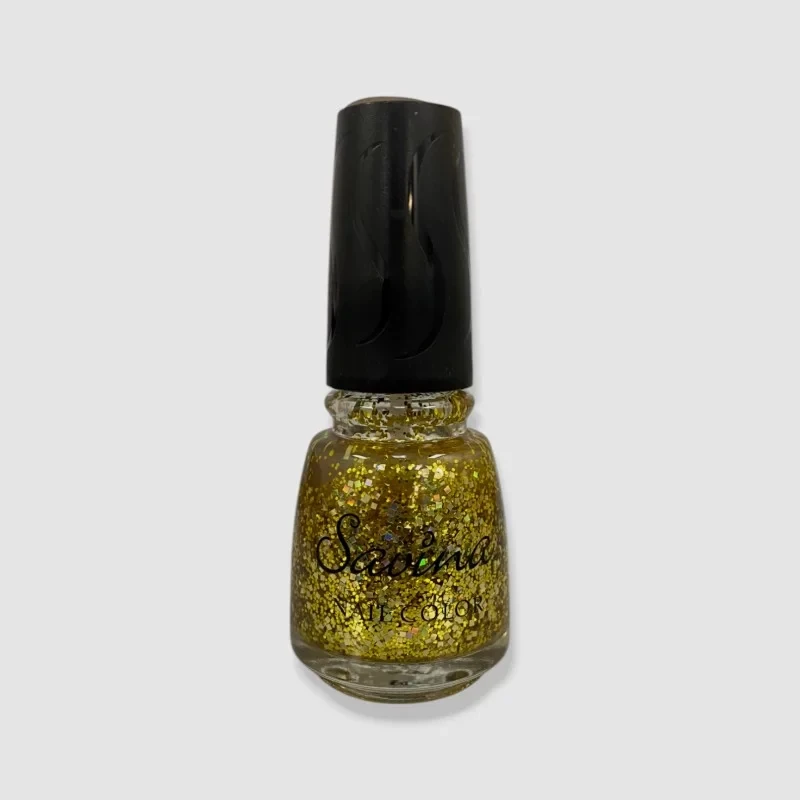 Savina Nail Color Gold Rush Shade Long Lasting Shiny Finish for Elegant Manicures - Savina