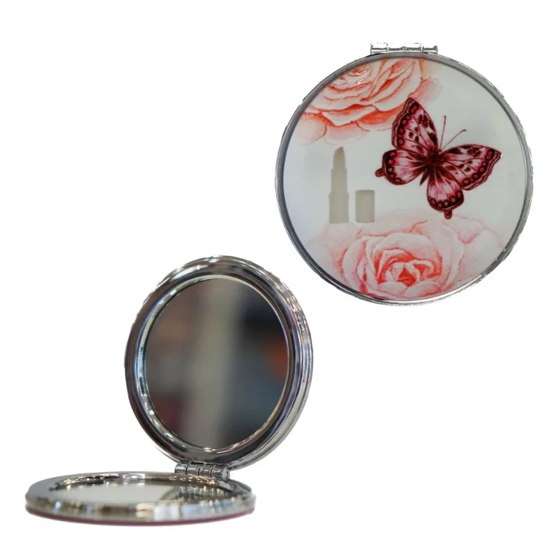 Compact Travel Makeup Mirror Portable Lightweight for Everyday Touch Ups and Detailed Application - piece