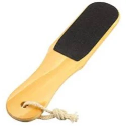 Professional Wooden Foot File with Ergonomic Grip for Effective Exfoliation and Smoothing of Rough Heels, Perfect for At Home Pedicure and Foot Care Routine for Silky Soft Feet