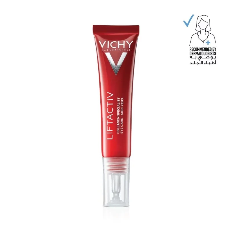 Vichy LiftActiv Collagen Specialist Eye Cream 15ml for Fine Lines Dark Circles and Puffiness - Vichy