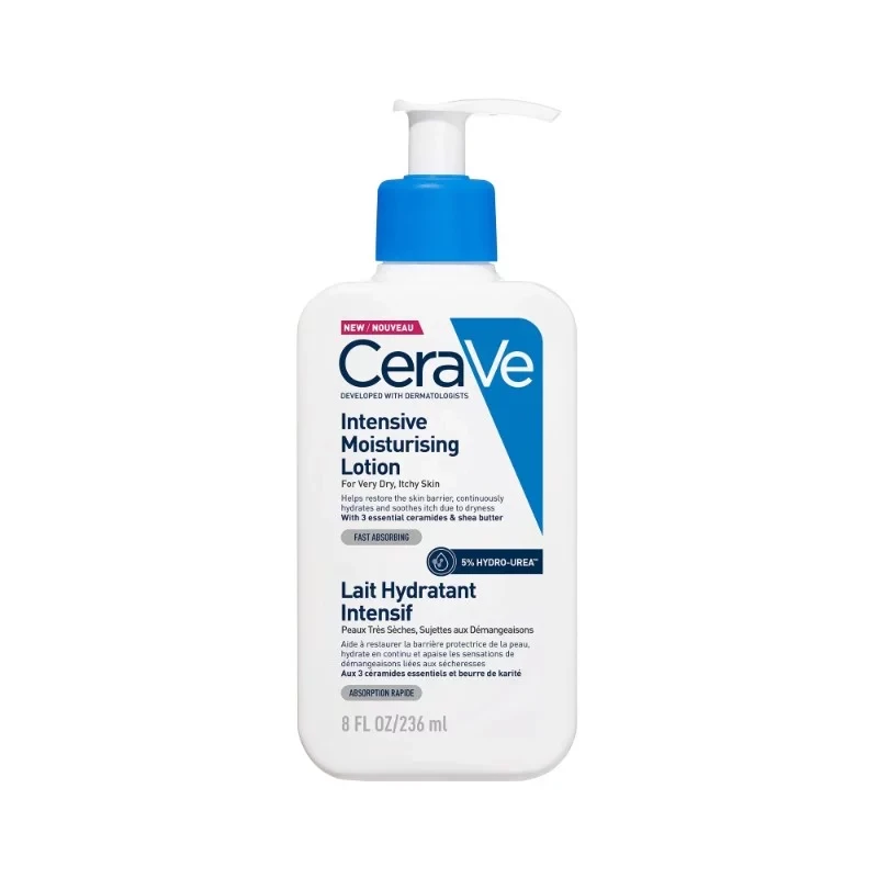 CeraVe Intensive Moisturising Body Lotion for Very Dry Skin Fast Absorbing Non Greasy 236 ml - CeraVe