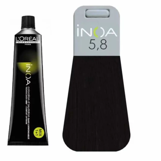 L'Oréal Professionnel INOA Hair Color 5.8 Rich Professional Color and Glossy Finish for Vibrant, Even Coverage L'Oréal Professionnel INOA Hair Color 5.8 Rich Professional Color and Glossy Finish for Vibrant, Even Coverage