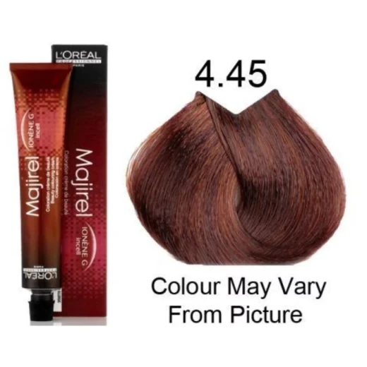 Majirel Professional Hair Color 4.45 Rich Copper Red Intense Glossy Finish Salon Quality Majirel Professional Hair Color 4.45 Rich Copper Red Intense Glossy Finish Salon Quality