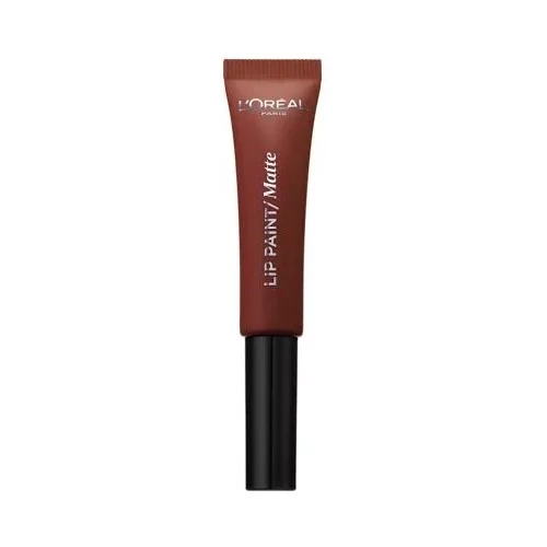 L'Oréal Paris Matte Lipstick 213 Stripped Brown Velvety Finish High Pigmentation Long-Lasting Liquid Lip Color - LOREAL