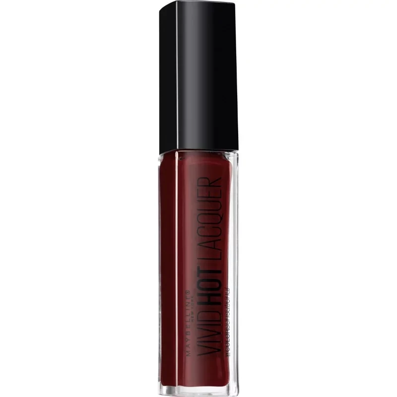 Maybelline Vivid Hot Lacquer Lip Gloss 74 Retro Intense High Shine Color - Maybelline
