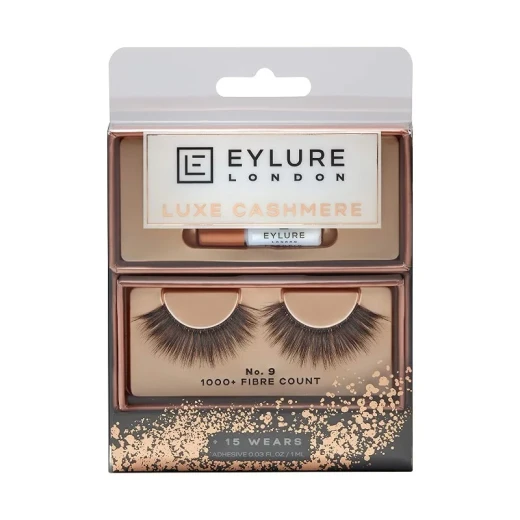 Eylure Luxe Cashmere No. 9 False Lashes for Enhanced Natural Fullness and Definition Perfect for Daytime Wear and Evening Glamour Blends Smoothly for a Polished Finish Eylure Luxe Cashmere No. 9 False Lashes for Enhanced Natural Fullness and Definition Perfect for Daytime Wear and Evening Glamour Blends Smoothly for a Polished Finish
