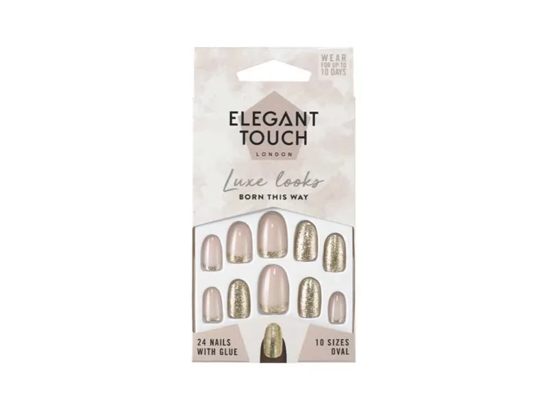 Elegant Touch Almond False Nails for a Polished Salon Look Quick Application and Elegant Hand Design - elegant touch