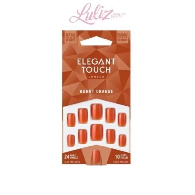Elegant Touch Classic Nail Polish in Trendy Burnt Orange Shade for Vibrant, Glossy Finish - elegant touch