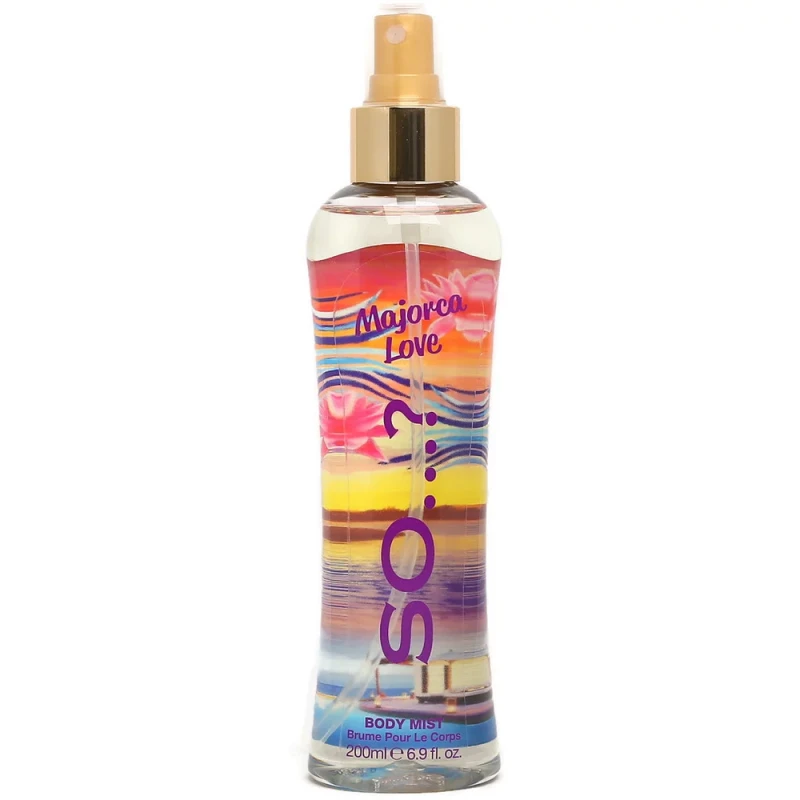 So Majorca Love Body Mist 200 ml Refreshing Lightweight Fragrance for Everyday Use and Quick Touch-Ups - So