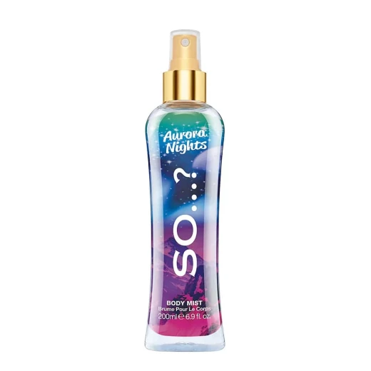 So Aurora Nights Body Mist 200 Ml for Everyday Refreshment and a Pleasant Wearable Scent, Perfect After Shower or Anytime You Need a Light Fragrance Boost