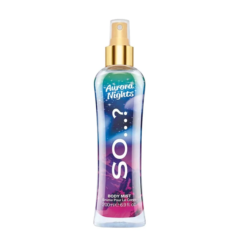 So Aurora Nights Body Mist 200 Ml for Everyday Refreshment and a Pleasant Wearable Scent, Perfect After Shower or Anytime You Need a Light Fragrance Boost - So