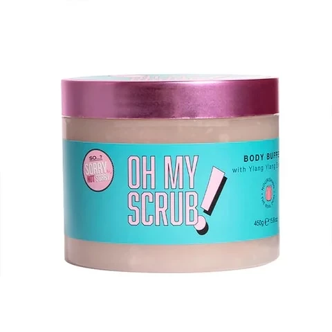 So SNS Oh My Scrub Body Buffer Turquoise Gentle Exfoliation for Smoother Skin - So
