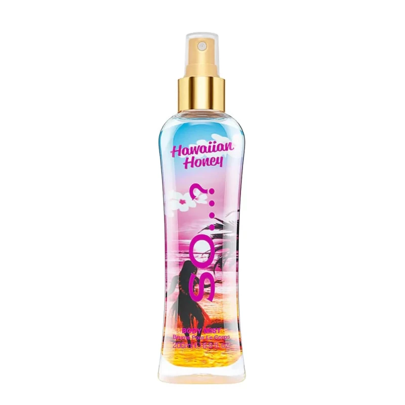 So Hawaiian Honey Body Mist 200ml Tropical Sweet Warm Fragrance for Daily Refresh and Layering - So
