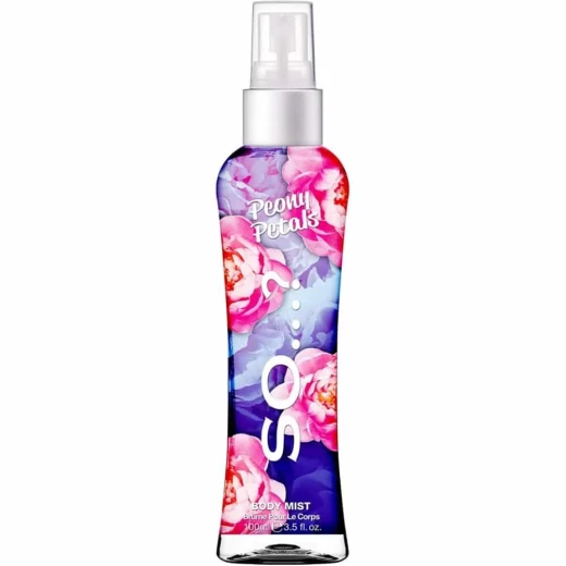 So Peony Petals Body Mist 100ml Lightweight Floral Fragrance for Refreshing Everyday Wear