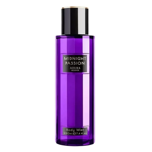 عطر الجسم ميدنايت باشون من أورا 220 مل لرائحة منعشة للاستخدام اليومي عطر الجسم ميدنايت باشون من أورا 220 مل لرائحة منعشة للاستخدام اليومي