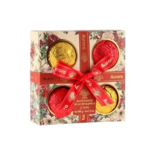Aurora Spa Bath Bombs Gift Set Dahlia Fragrance Relaxing At Home Spa Experience Set of 4 100g Each Aurora Spa Bath Bombs Gift Set Dahlia Fragrance Relaxing At Home Spa Experience Set of 4 100g Each
