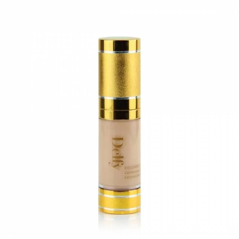Delfy 2-in-1 Eye Contour Concealer Beige 20 Natural Finish Buildable Coverage for Dark Circles and Facial Definition - Delfy