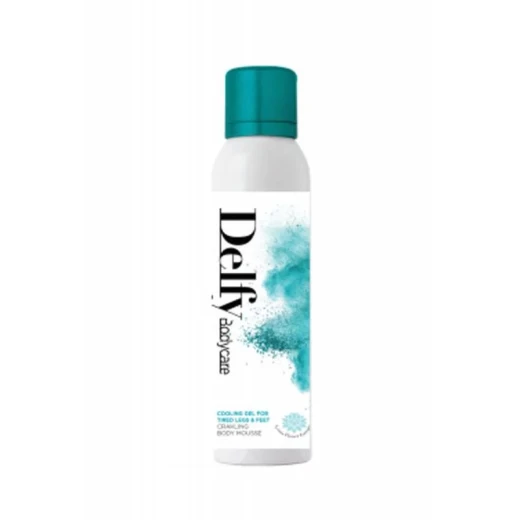Delfy Cooling Crackling Body Mousse Instant Refreshing Moisturizing Sensation for Daily Use