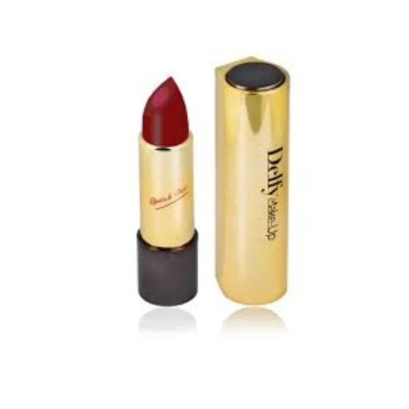 Delfy Gold Duo Lipstick Raspberry Wine Rich Color Payoff Buildable Coverage for Day to Night Looks - Delfy