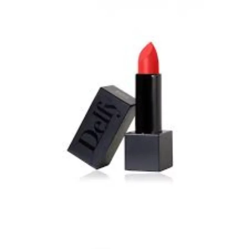 Delfy Lipstick Bold Black Red Shade Long Lasting Smooth Color for Day and Night Looks - Delfy