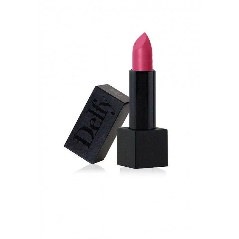 Delfy Lipstick Black Magenta Bold Shade Comfortable Wear Buildable Coverage For Day To Night Looks - Delfy