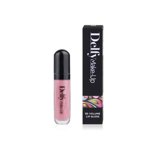 Delfy 3D Volume Lip Gloss Sahara Rose High Shine Finish for Fuller Looking Lips