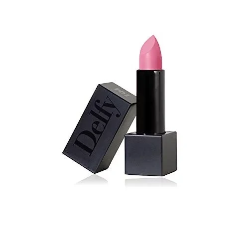 Delfy Lipstick Black Peach Rich Color Payoff Smooth Glide for Defined Lips - Delfy