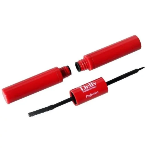 Delfy Perfection Duo Mascara and Eyeliner 2-in-1 Eye Makeup Essential for Defined and Enhanced Lashes