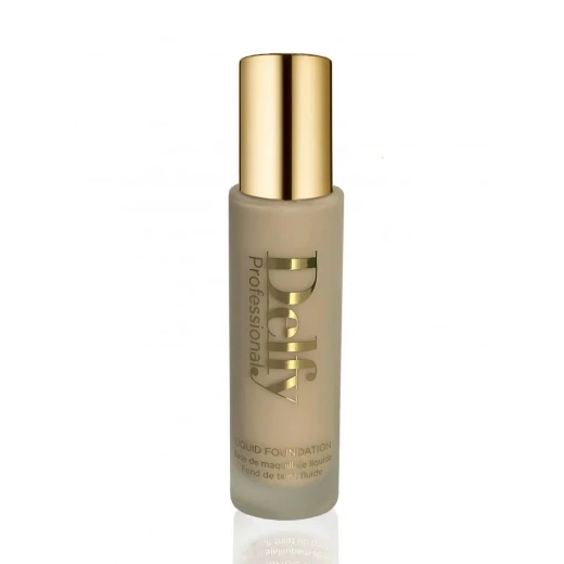 Delfy Liquid Foundation Almond Shade Buildable Coverage Smooth Finish for Daily Wear 1.0 fl oz