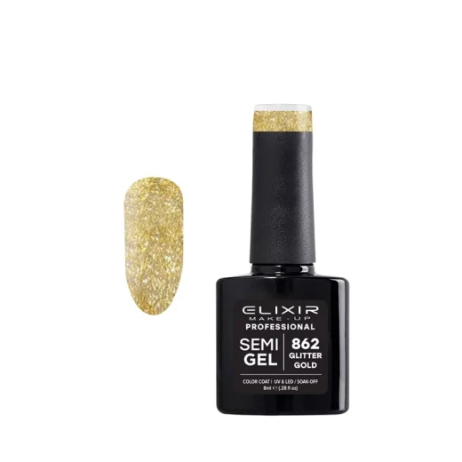 Elixir Gel Nail Polish 8ml Shade 862 for Salon-Style Nails with Glossy Finish Elixir Gel Nail Polish 8ml Shade 862 for Salon-Style Nails with Glossy Finish
