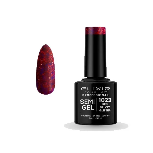 Elixir Gel Nail Polish 8ml Shade 1023 for Salon Quality Manicures and Pedicures - Elixir