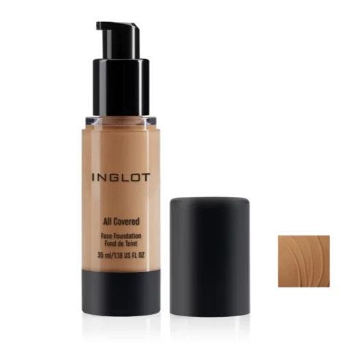 Inglot All Covered Face Foundation Natural Finish Buildable Medium to High Coverage Shade 16 Inglot All Covered Face Foundation Natural Finish Buildable Medium to High Coverage Shade 16
