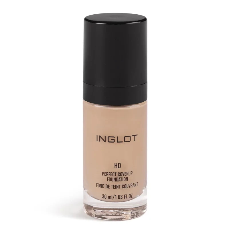 Inglot HD Perfect Coverup Foundation 74 High Coverage Natural Finish Buildable for All Skin Types - Inglot