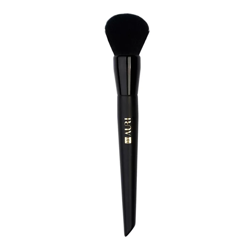 Pro Powder Makeup Brush for Even Distribution and Smooth Natural Finish, Buildable Application for Loose Pressed or Setting Powder, Ideal for Everyday Quick Makeup - Inter-vion