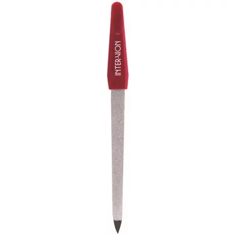 Sapphire Nail File 17 cm 180 Grit with Protective Case for Gentle Nail Shaping and Refining - Inter-vion