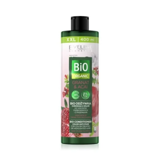 Eveline Bio Organic Color Anti-Fade Conditioner Pomegranate Acai Extracts 400ml for Vibrant Hair Eveline Bio Organic Color Anti-Fade Conditioner Pomegranate Acai Extracts 400ml for Vibrant Hair
