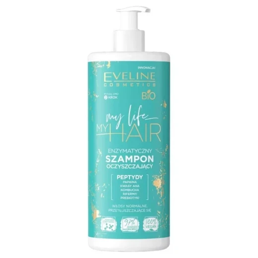 Eveline My Life My Hair Enzymatic Cleansing Shampoo 500ml for Deep Scalp and Hair Cleansing Eveline My Life My Hair Enzymatic Cleansing Shampoo 500ml for Deep Scalp and Hair Cleansing