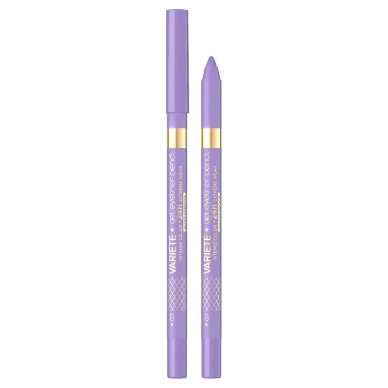 Eveline Variete Gel Eyeliner Pencil 07 Lavender for Precise Definition and Modern Eye Looks - Eveline