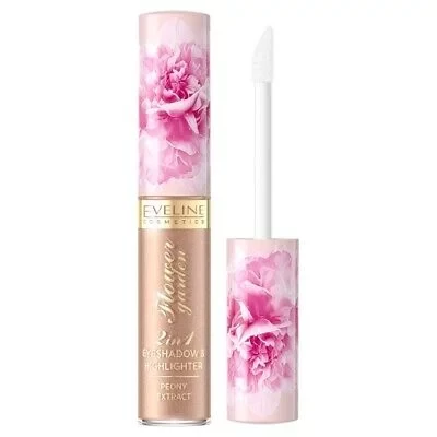 Eveline Flower Garden Eyeshadow and Highlighter Duo Shade 02 Luminous Finish 6.5 ml - Eveline