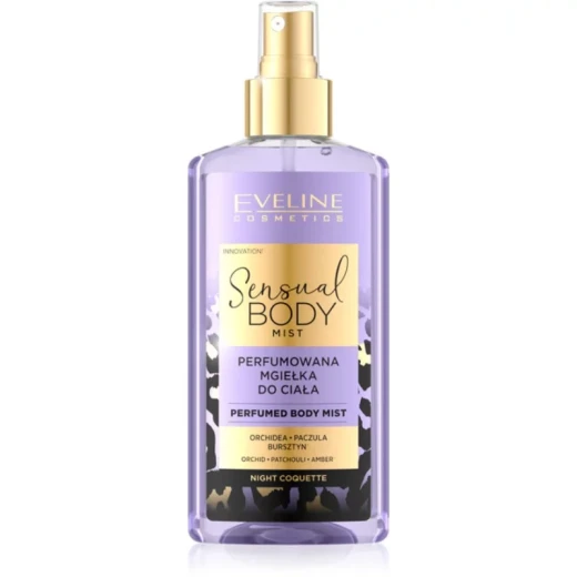 Eveline Sensual Perfumed Body Mist Night Coquette 150 Ml for Instant Freshness and Feminine Scent Eveline Sensual Perfumed Body Mist Night Coquette 150 Ml for Instant Freshness and Feminine Scent