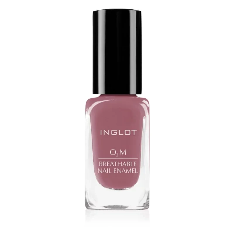 INGLOT O2M Breathable Nail Enamel 411 Rich Color and Refined Finish Buildable Coverage Easy Glide Brush - Inglot