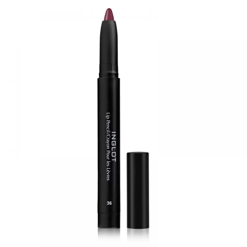 Inglot AMC Matte Lip Pencil with Sharpener Shade 36 for Precise Lip Definition and Long-Lasting Matte Finish - Inglot