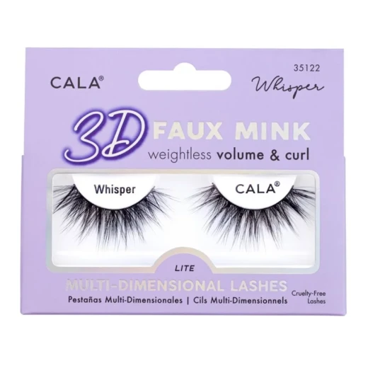 Cala 3D Faux Mink False Lashes Style 122 for Enhanced Volume and Natural Look Cala 3D Faux Mink False Lashes Style 122 for Enhanced Volume and Natural Look