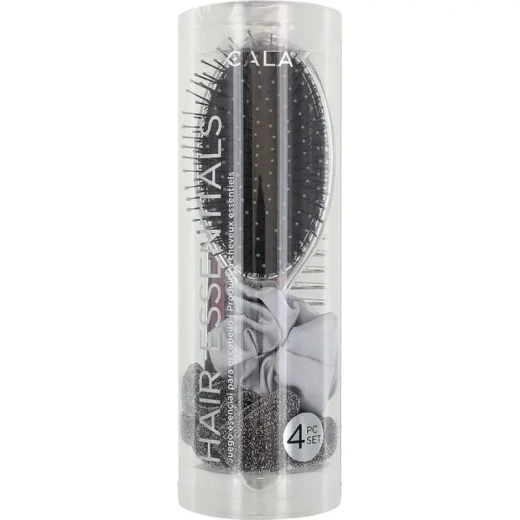 Cala Hair Essentials 4 Piece Styling and Detangling Comb Set Silver for All Hair Types Cala Hair Essentials 4 Piece Styling and Detangling Comb Set Silver for All Hair Types