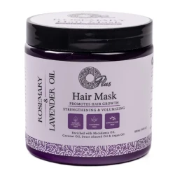 O Plus Rosemary Hair Mask Deeply Nourishing and Moisturizing for Enhanced Softness Shine and Frizz Control 8.5 oz
