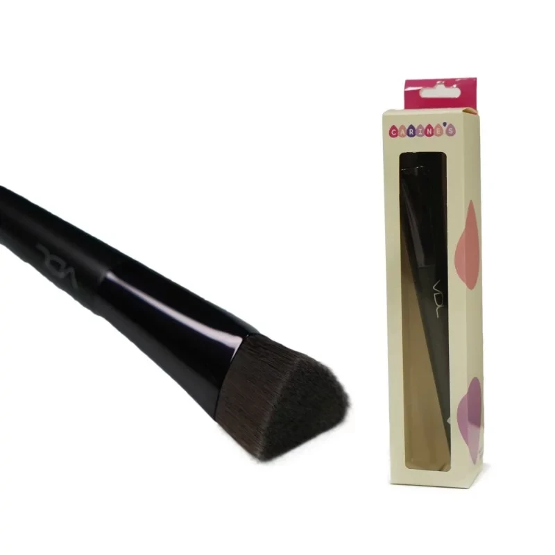Carine's Maroon Makeup Brush for Smooth and Even Foundation Application - Carine`s