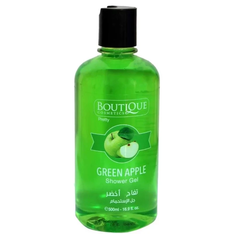 Boutique Apple Scented Shower Gel 500ml Refreshing Daily Cleanser for Soft Skin - Boutique