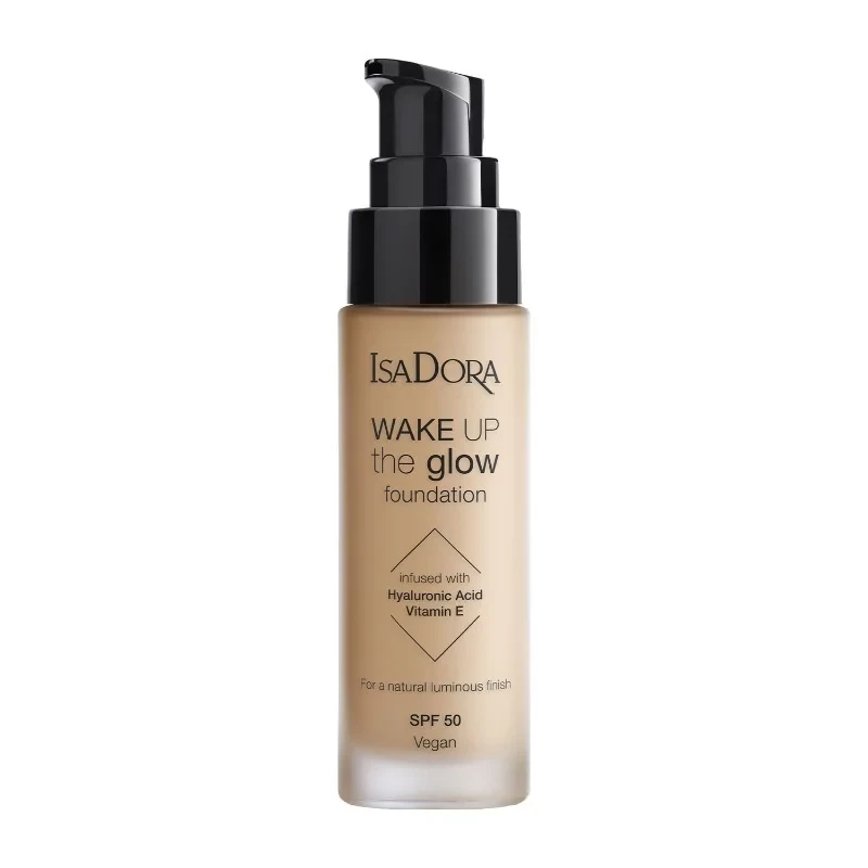 Isadora Idun Minerals Glow Foundation 3N Natural Radiant Finish Buildable Coverage for Even Skin Tone - Isadora