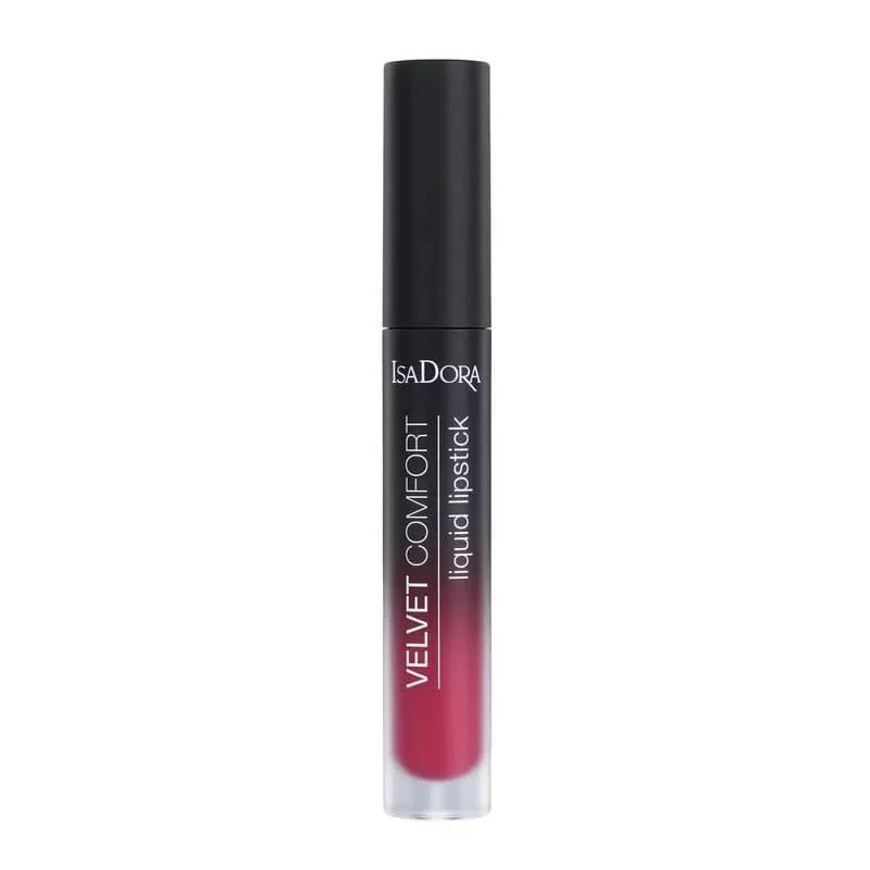 Isadora Velvet Comfort Liquid Lipstick Shade 60 Rich Color Velvety Finish Long Lasting Hydrating - Isadora